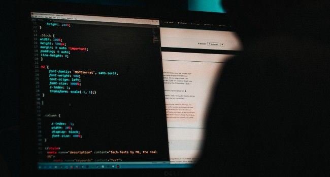 Ein Bildschirm mit CSS Code