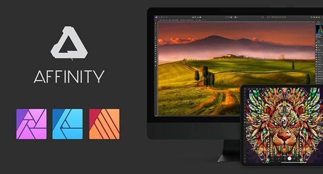 Die Benutzeroberfläche von Affinity Photo.