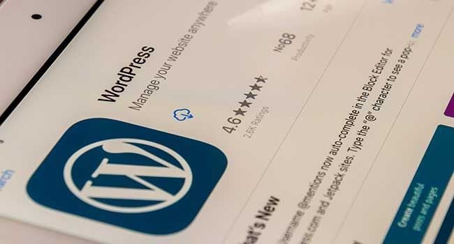 Ein Ausschnitt einer Ansicht der Wordpress Content Management Oberfläche.